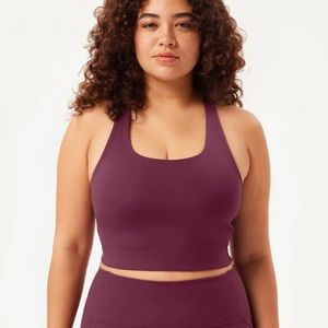 Girlfriend Collective Paloma Racerback Bra in Plum | X-Small